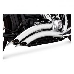 vance & hines big radius pcx exhaust chr - 18-20 FXS/ 18-24 FL/ 19-20 FXDRS