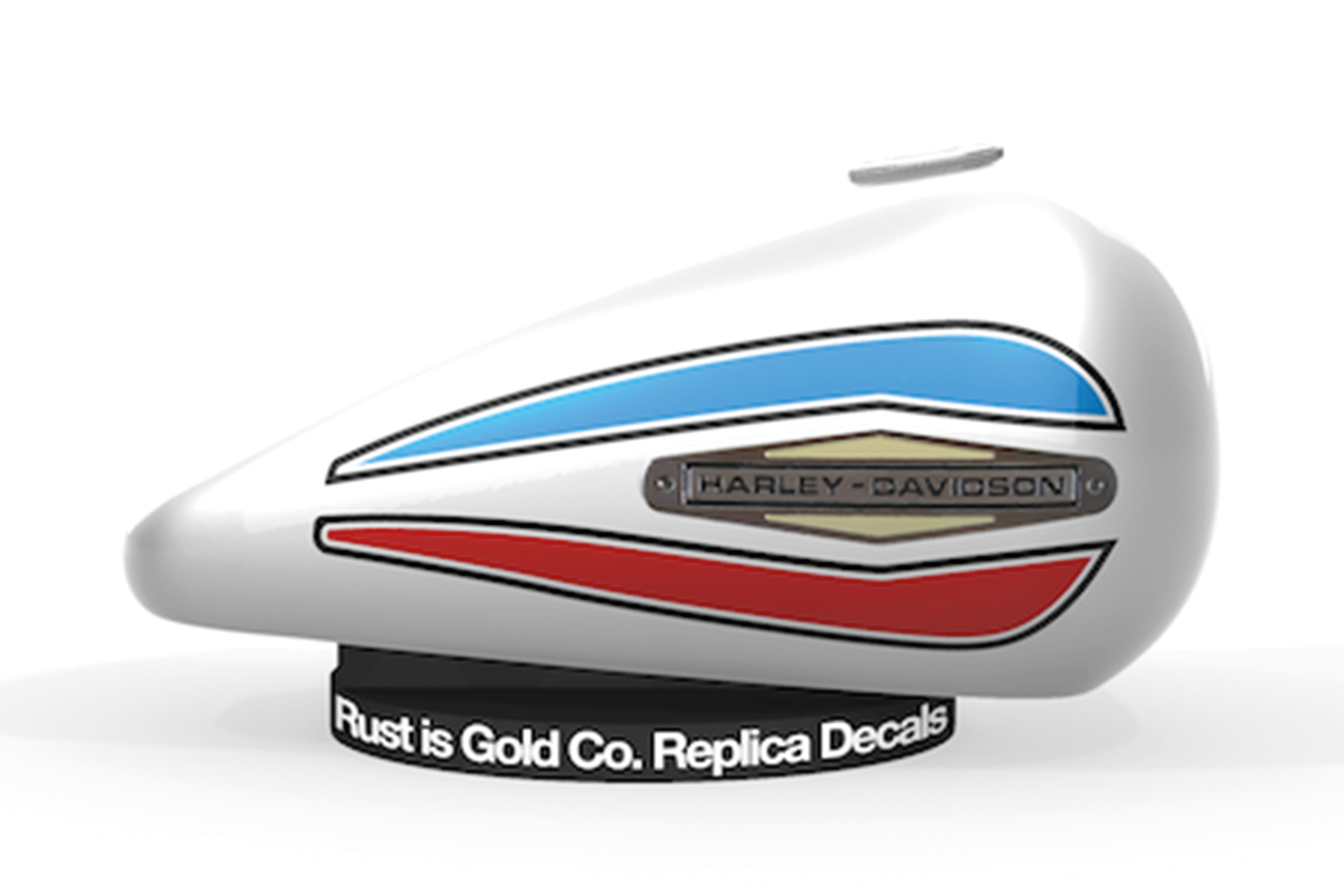 harley-davidson gas tank decal - 1971 AMF