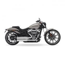 kesstech fusion long 2-2 exhaust chr straight cut short - 114" M8 Softail