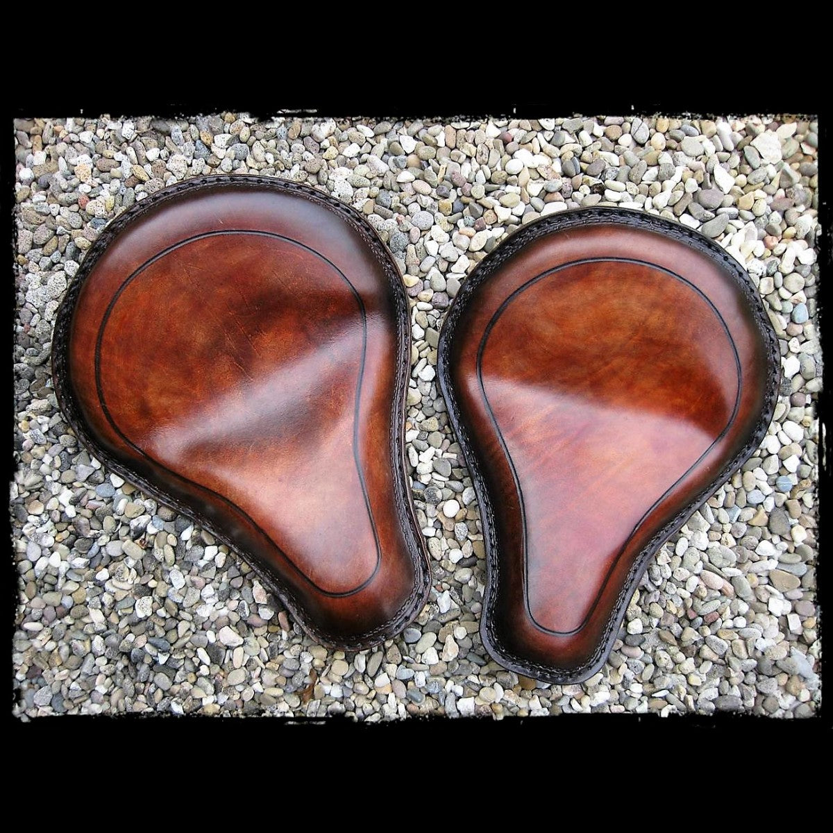 dhcustom line leather solo seat medium - universal