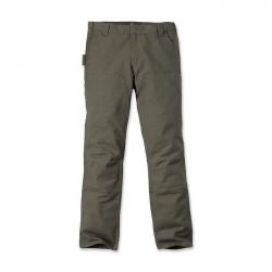 carhartt stretch duck double front work pants - tarmac