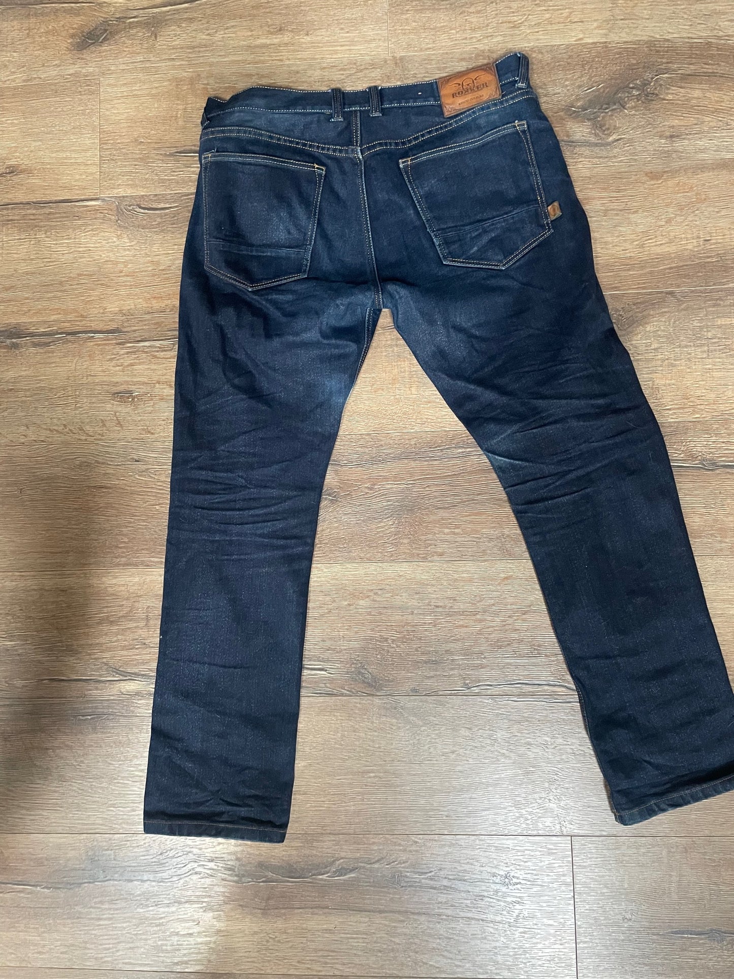rokker rokkertech egyenesszárú kevlar farmer - kék W38/L32 (használt)