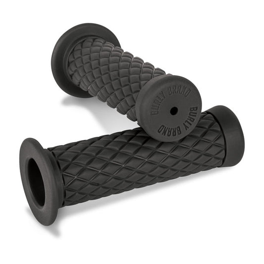 burly diamondback 1 “ rubber grips - blk