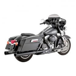 vance & hinespower dual crossover head pipes blk - 95-16 FLT