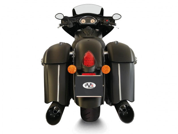v-performance double slip-on muffler set - Indian Bagger/Touring