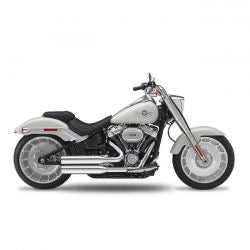 kesstech fusion long 2-2 exhaust chr straight cut short - 114" M8 Softail