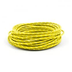 classic cloth covered electric wire blk/wht - 14 gauge (25ft)