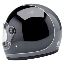 biltwell gringo s helmet storm gray/ black tracker gloss