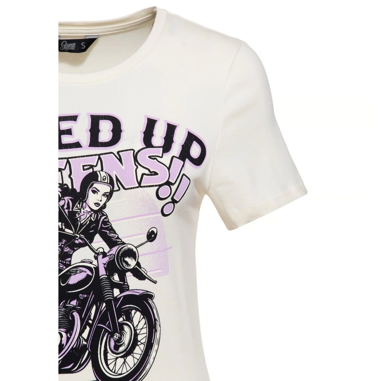 queen kerosin speed up queens women t-shirt - off-white