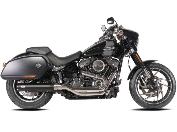v-performance single slip-on muffler set chrome - 21-24 FLSB