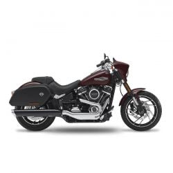 kesstech solo X 2-1 slip-on chr solo X end caps - 107" M8 Softail