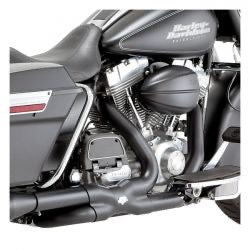 vance & hinespower dual crossover head pipes blk - 95-16 FLT