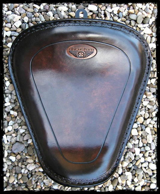 dhcustom up leather dark solo seat - 10-22 Sportster