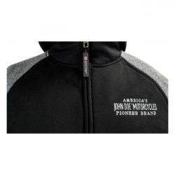 john doe zip hoodie 2 color hoodie - gray/blk