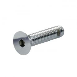 7/16-14 x 3 flathead allen bolts - chr (5pcs)