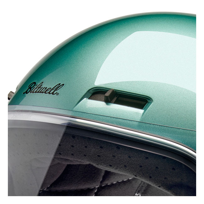 biltwell gringo sv bukósisak metallic sea foam