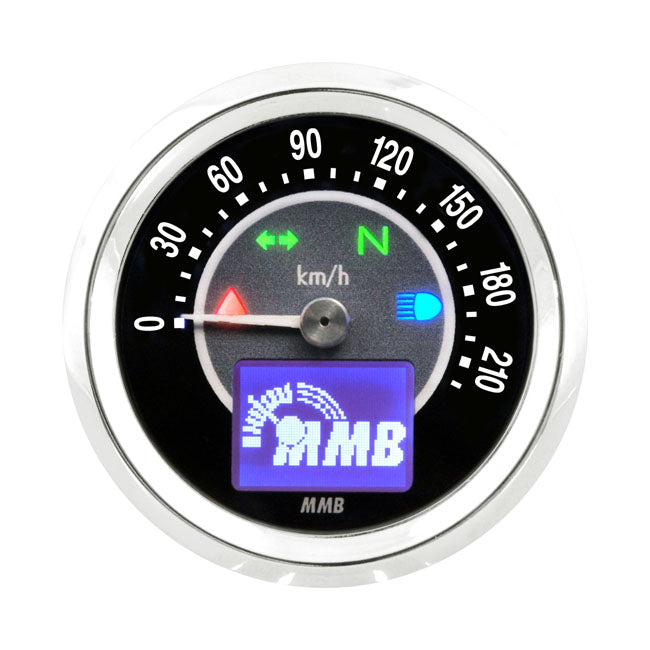 mmb ELT48 target kilométeróra - 220 km/h krómfekete