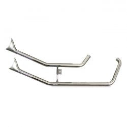 paughco upswept chr exhaust pipes - 86-06 Softail