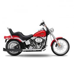 kesstech 2-2 FLSTS crossover slip-on ESM2 blk - 07-11 Softail