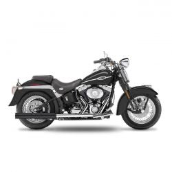 kesstech 2-2 FLSTS crossover slip-on ESM2 blk - 07-11 Softail