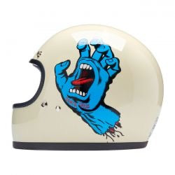 biltwell gringo helmet santa cruz handmade vintage white