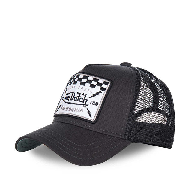 Von Dutch Square Trucker Cap Blk
