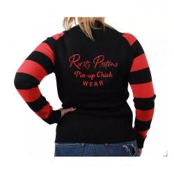 rusty pistons cutter female sweatshirt - blk/red