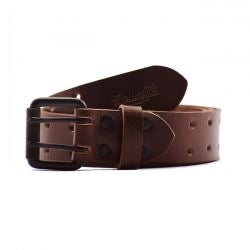 trip machine double pin belt - tobacco brown