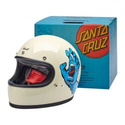 biltwell gringo helmet santa cruz handmade vintage white