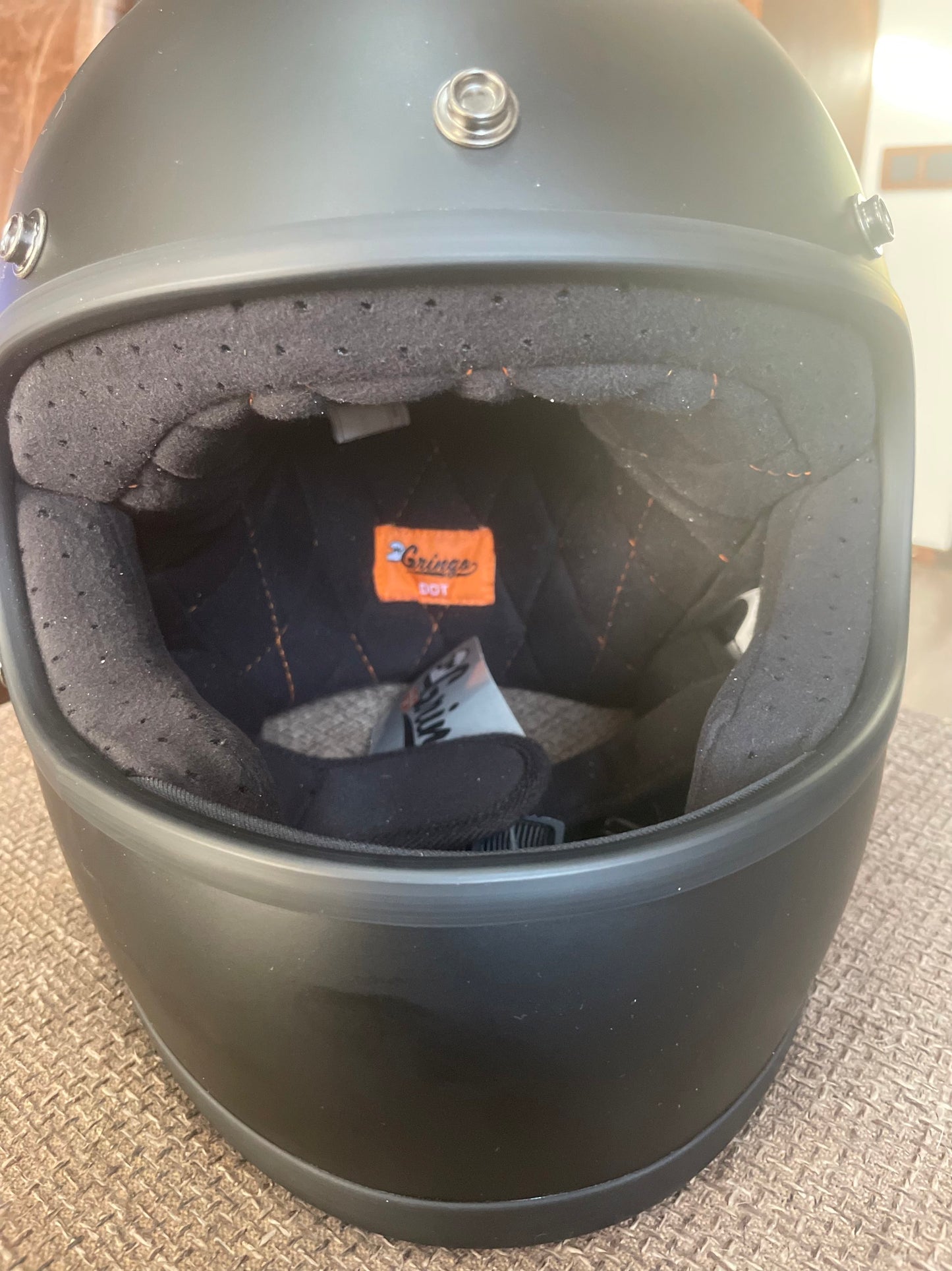 biltwell gringo helmet flat blk dot (teat product) - 2XL