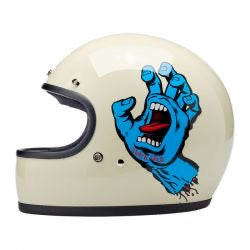 biltwell gringo helmet santa cruz handmade vintage white