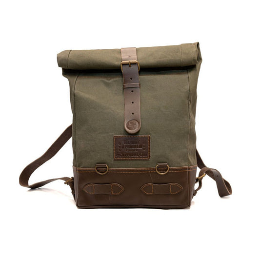 holy freedom moto backpack - green/brown