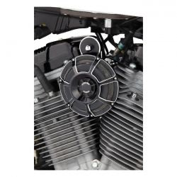arlen ness billet beveled horn kit - blk - universal