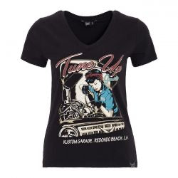 queen kerosin tune-up women t-shirt - blk