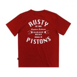 rusty pistons vista t-shirt - bordeaux