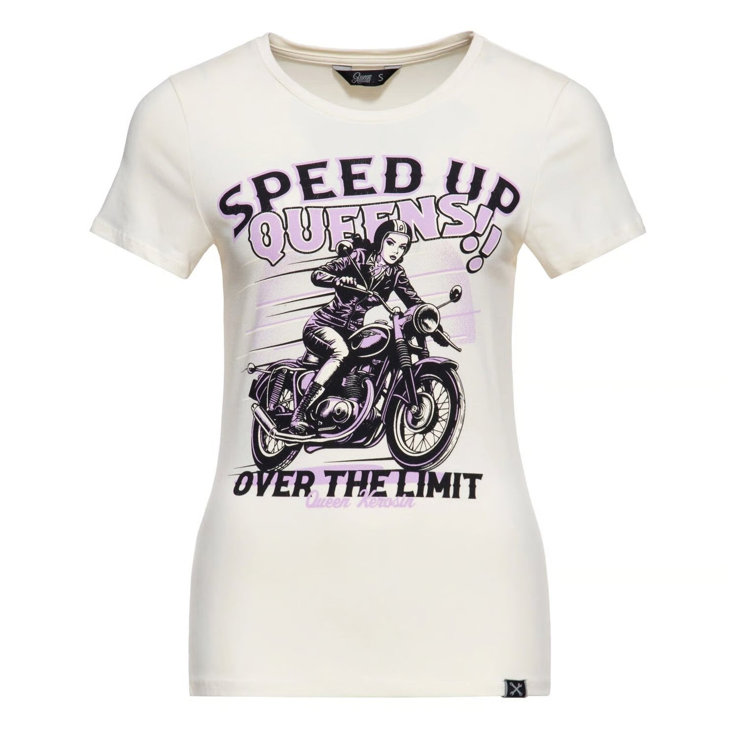 queen kerosin speed up queens women t-shirt - off-white