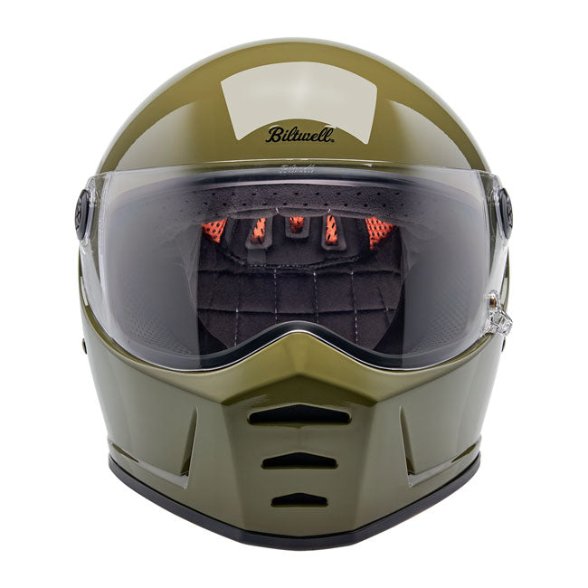 biltwell lane splitter helmet - Olive Green