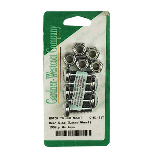 féktárcsa torx lencsefejű csavar készlet króm - 92-21 Big Twin/92-21 XL/2002-2017 V-Rod