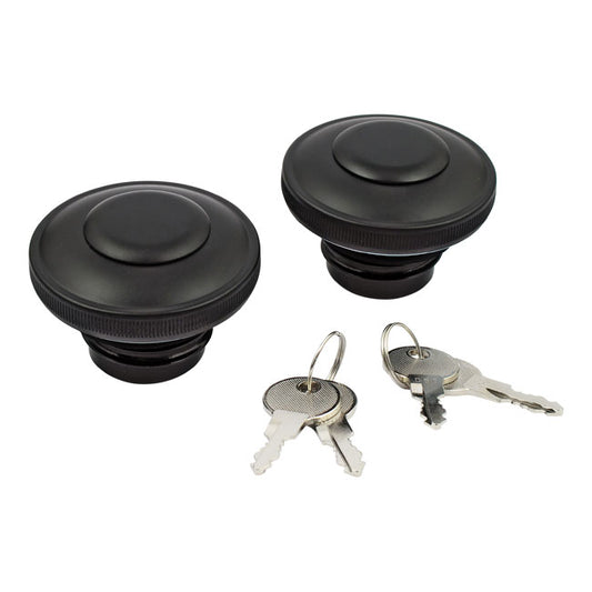 screw-in gas cap set with lock - 96-99 H-D (r + l)