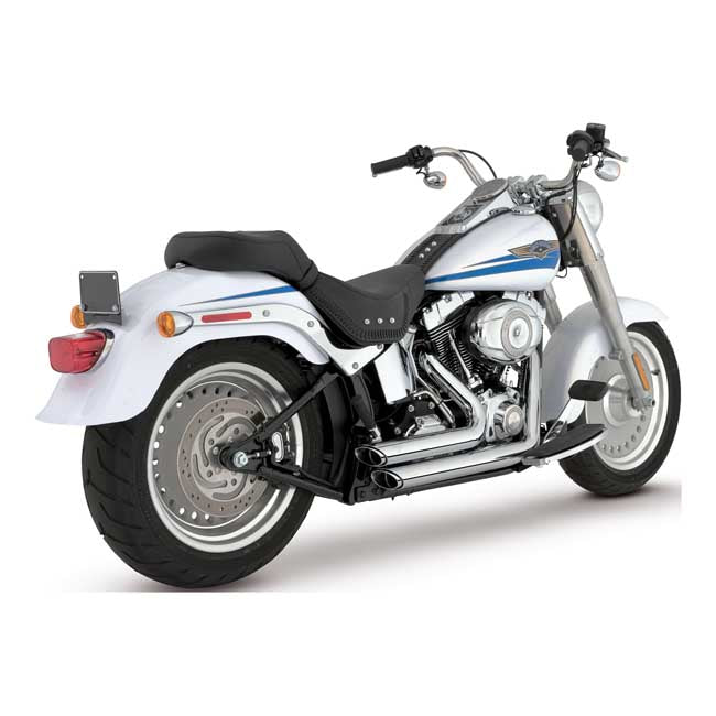 vance & hines shortshots staggered 2 1/2" króm kipufogórendszer - 1987-2011 Softail