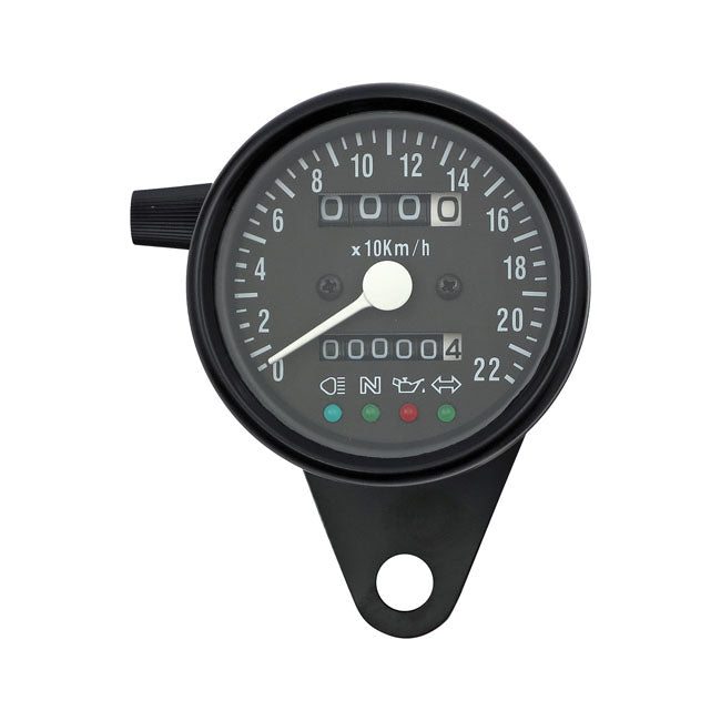 mini-kilométeróra 60mm kilométeróra control lights fekete/fekete