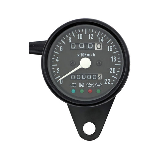 mini-kilométeróra 60mm kilométeróra control lights fekete/fekete