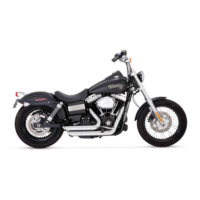 vance & hines shortshots staggered 2 1/2" króm kipufogórendszer - 2012-2017 Dyna