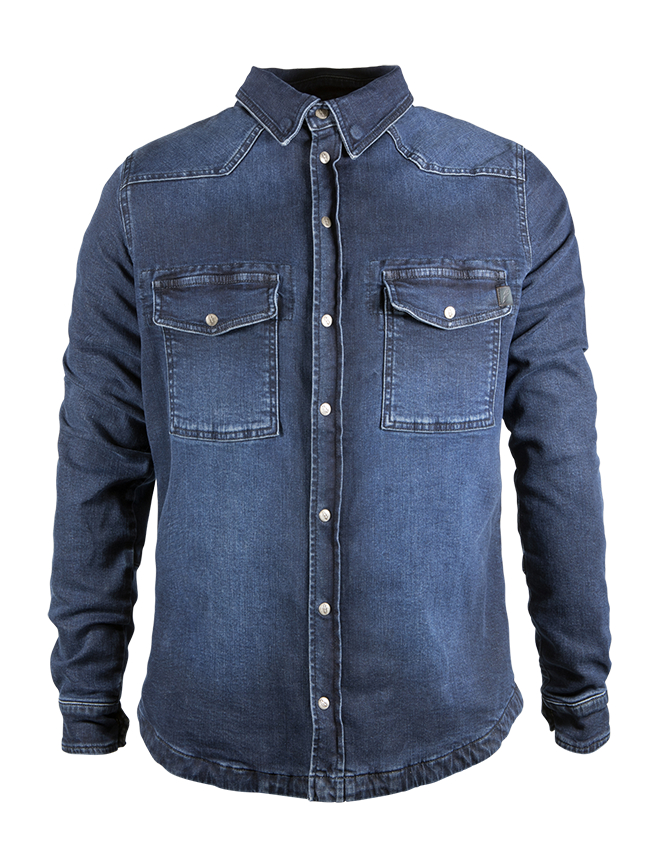 john doe motoshirt xtm kevlár motoros ing - sötétkék