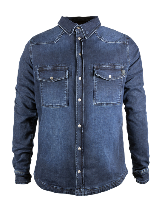 john doe motoshirt xtm kevlár motoros ing - sötétkék