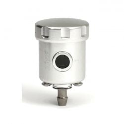 trw remote brake fluid reservoir, clear - with straight outlet -