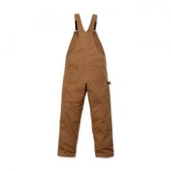 carhartt relaxed fit duck bib overall - carhartt brown