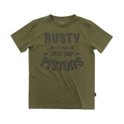 rusty pistons hulton t-shirt - khaki