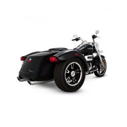 vance & hines 4" twin slash round slip-on mufflers chr - 17-24 FLRT