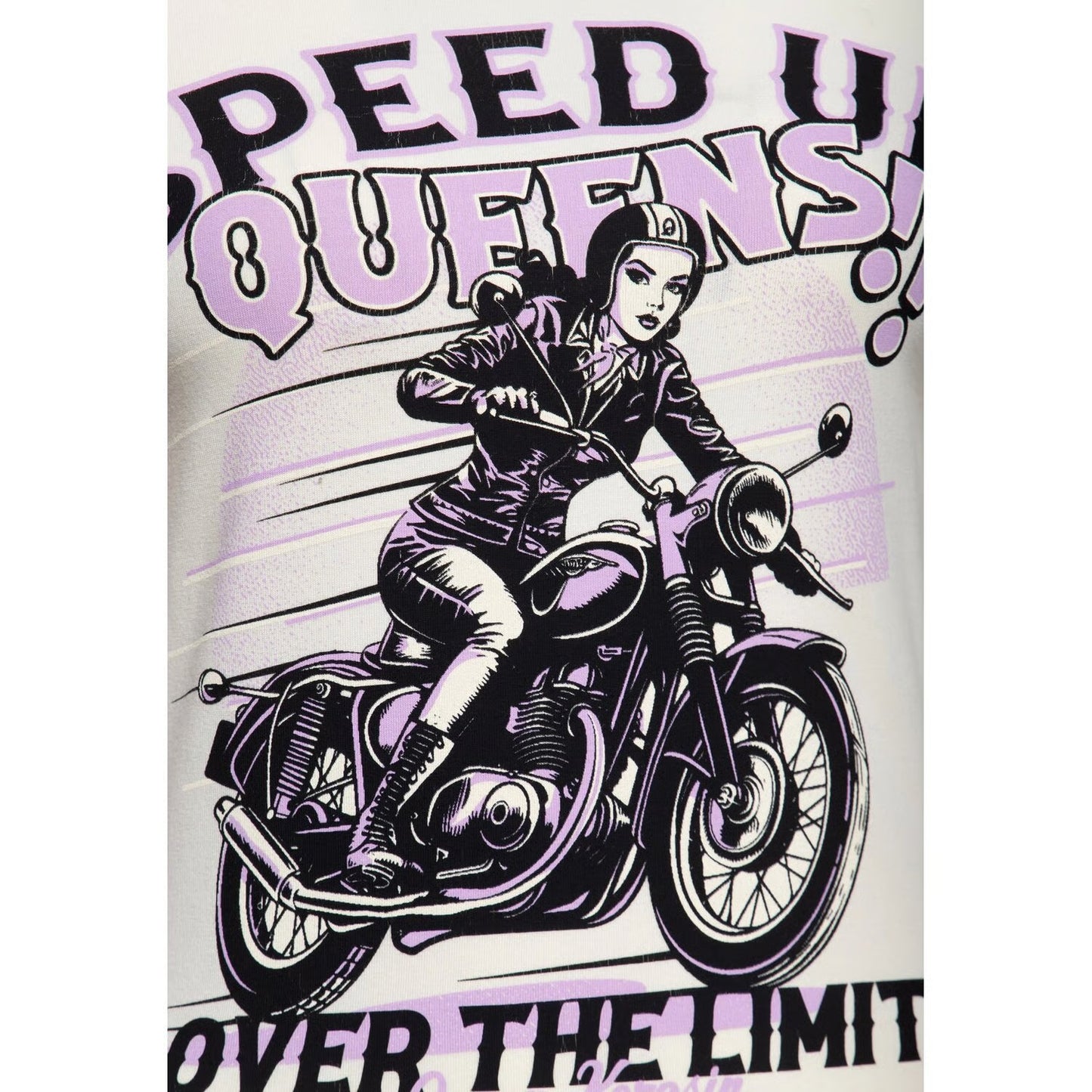 queen kerosin speed up queens women t-shirt - off-white